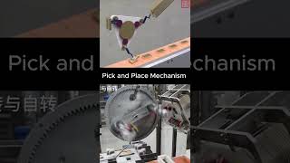 Rotary Pick and Place Mechanism mechanical cad machine mechanism robot 3ddesign cad [upl. by Ahsauqram]