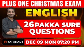 1 ENGLISH CHRISTMAS EXAM I 26 PAKKA SURE QUESTIONS  MS SOLUTIONS [upl. by Lipscomb962]