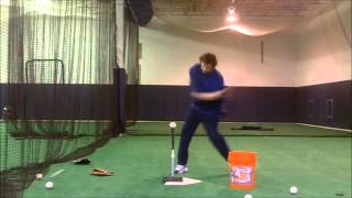 Simple Compact Baseball Swing Drill [upl. by Derfla]