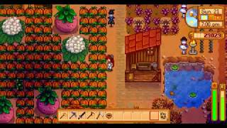 Stardew Valley  Big Cauliflower  Melon  Pumpkin at the same time [upl. by Jolenta]