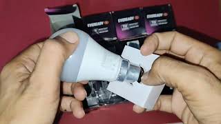 Eveready 7W LED Bulbs 12 Combo flipkart unboxing and review [upl. by Aihtyc]