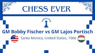 Bobby Fischer vs Lajos Portisch Santa Monica United States 1966 [upl. by Anihpesoj]