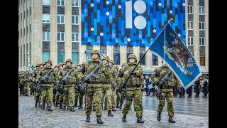 Eesti Pataljon  The Estonian Battalion Estonian march [upl. by Eiffub]