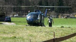 Bo105 Red Bulle Air Race Helikopter in Adliswil [upl. by Elletnuahc863]