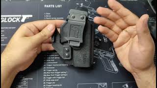 Tulster Glock holster review lockedandlocked firearmtraining 9mmluger [upl. by Karlens]