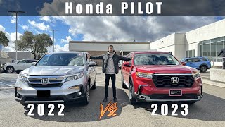 2022 vs 2023 Honda Pilot What are the differences [upl. by Lashoh286]