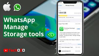 New WhatsApp Manage Storage Features 2020  TechOZO [upl. by Dnanidref365]