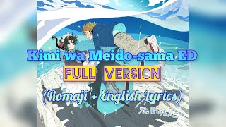 DUSTCELL  Hyoujou Sabun Kimi wa Meidosama ED Romaji  English Lyrics [upl. by Bruckner]