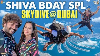 SHIVA BDAY SPL  SKYDIVE DUBAI  Mahishivan  Tamada Media [upl. by Jacquelynn]