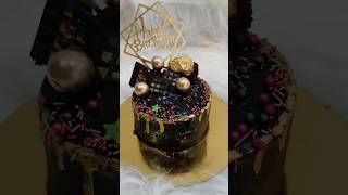 Dark chocolate cake chocolate truffle cake Punehomebakers youtubeshorts shorts [upl. by Rebmat42]