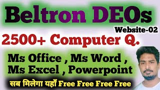 Beltron CBT Mock Test Link  2500 Free Question Free Website beltron deo bhardwajnagesh [upl. by Sherfield]