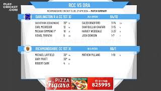 Richmondshire CC 1st XI v Darlington R A CC 1st XI [upl. by Kathi316]