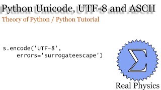 Unicode UTF 8 and ASCII [upl. by Eliathan852]