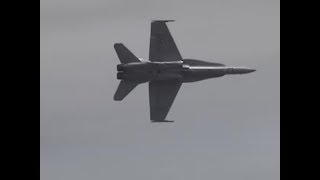 RI Airshow 2008  F18 Hornet demo [upl. by Akimas]