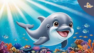 Baby Dolphin Family Song  Fun Ocean Adventure with Mommy Daddy Grandma Dolphins  Dino 1Kid [upl. by Grosz174]