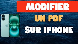 Comment modifier un PDF sur iPhone [upl. by Stewart]