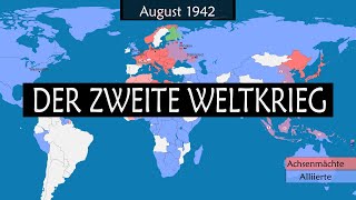 Der Zweite Weltkrieg  Zusammenfassung auf einer Karte [upl. by Airogerg]