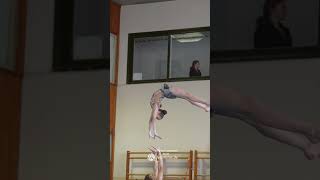 Breathtaking moment in acro gymnastics acrobatic circus sportakrobatik gymnasticsgirl [upl. by Constantin]