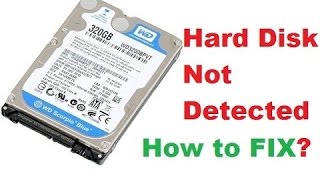 Hard Disk Not Detected HOW TO FIX 2024 [upl. by Steffin]