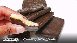 Chocolate Coated Biscuits  6 ingredients  30 minute recipe [upl. by Aliuqet224]