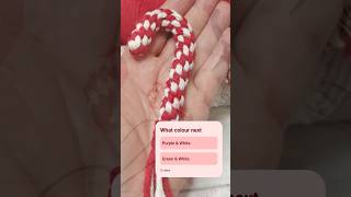 🍬DIY Candy Cane MacrameChristmas decoration MacrameTutorial Great for beginners [upl. by Rengia]