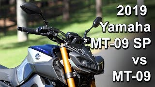 2019 Yamaha MT09SP vs MT09 Review [upl. by Sixla]