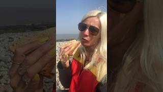 Lunch break down at Kilve beach viralvideo viralshorts dhlcourier dhl oldjob kilvebeach [upl. by Eiroc926]