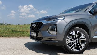 Hyundai Santa Fe 2019 22 CRDi 8AT teszt  vezetés [upl. by Normi]