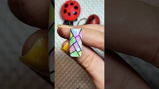 Increase your charm seven times with a seven color nail design  shortvideo diy [upl. by Oicapot]