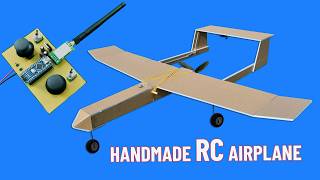 How to Make Super Simple RC Airplane With Handmade RC [upl. by Farron]