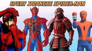 10 JAPANESE SPIDERMEN You Should Know PS5 SpiderMan Remastered Arachnid Rider Suit Included [upl. by Aerdnad32]