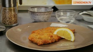 Wiener Schnitzel  das Originalrezept selber machen und in der Pfanne braten und zubereiten [upl. by Elam361]