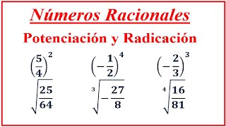 Números Racionales  Potenciación y Radicación Parte 1 [upl. by Lehman]