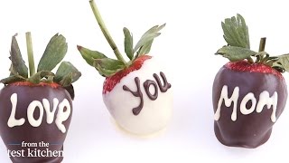 ChocolateCovered Strawberries for Mothers Day  From The Test Kitchen [upl. by Marven384]