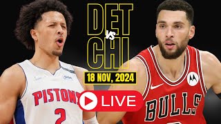 🔴LIVE  Chicago Bulls Vs Detroit Pistons Full Game  NBA Live  NOV 18 2024  2k [upl. by Seravart]