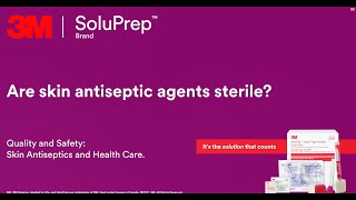 Are skin antiseptic agents sterile [upl. by Annid]