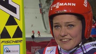 Carina Vogt holt WMGold in Falun SkiWeltmeisterschaft 2015 [upl. by Puett]