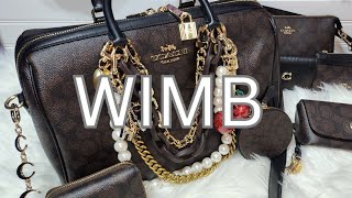 WHATS IN MY BAG COACH LARGE ROWAN SATCHEL coach [upl. by Palecek]