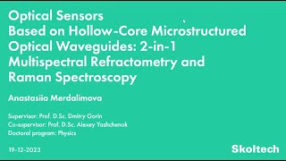 PhD Thesis Defense Anastasiia Merdalimova [upl. by Yelahc]