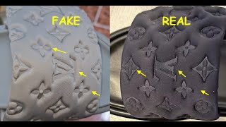 Louis Vuitton slides real vs fake How to spot fake Louis Vuitton Pool Pillow sandals [upl. by Yleme]