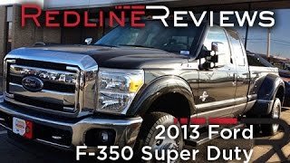 2013 Ford F350 Super Duty Review Walkaround Exhaust Test Drive [upl. by Nnylcaj347]