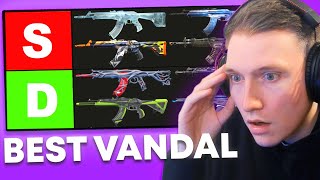 The ULTIMATE Valorant Vandal Tier List Ranking EVERY Vandal 2024 [upl. by Elletse]