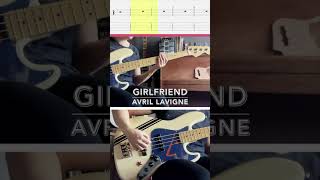 Avril Lavigne  Girlfriend intro basscoverwithtabs basscover tabs basstab fender coverbass [upl. by Trelu]