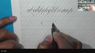 PAScribe Copperplate Script  Grid writing for spacing accuracy [upl. by Lesya]