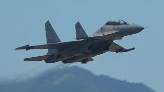 Sukhoi Su30MKM thrust vectoring full display  LIMA 19 [upl. by Ykcin]