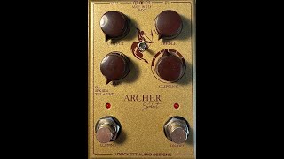 J Rockett Audio Designs Archer Select Overdrive Boost Distortion Multiple Diodes Guitar Pedal Demo [upl. by Hume566]