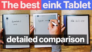 Remarkable 2 vs Supernote A5X vs Boox Note Air 2  indepth comparison [upl. by Parrish]