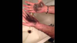 Gritty Girl Hand Cleaner Removing Paint [upl. by Wylde]