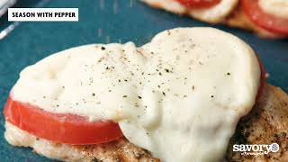 Grilled Chicken Caprese  Savory [upl. by Borgeson]