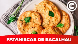 Como fazer Pataniscas de Bacalhau  Receita de Peixe [upl. by Kinzer]